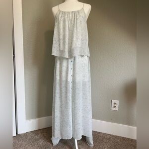 Gorgeous, flowy tank and maxi skirt set-- 2 pieces.